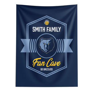 NBA Memphis Grizzlies Dominion Personalized Wall Hanging 50Ã—60 Inches