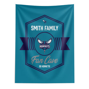 NBA Charlotte Hornets Dominion Personalized Wall Hanging 50Ã—60 Inches