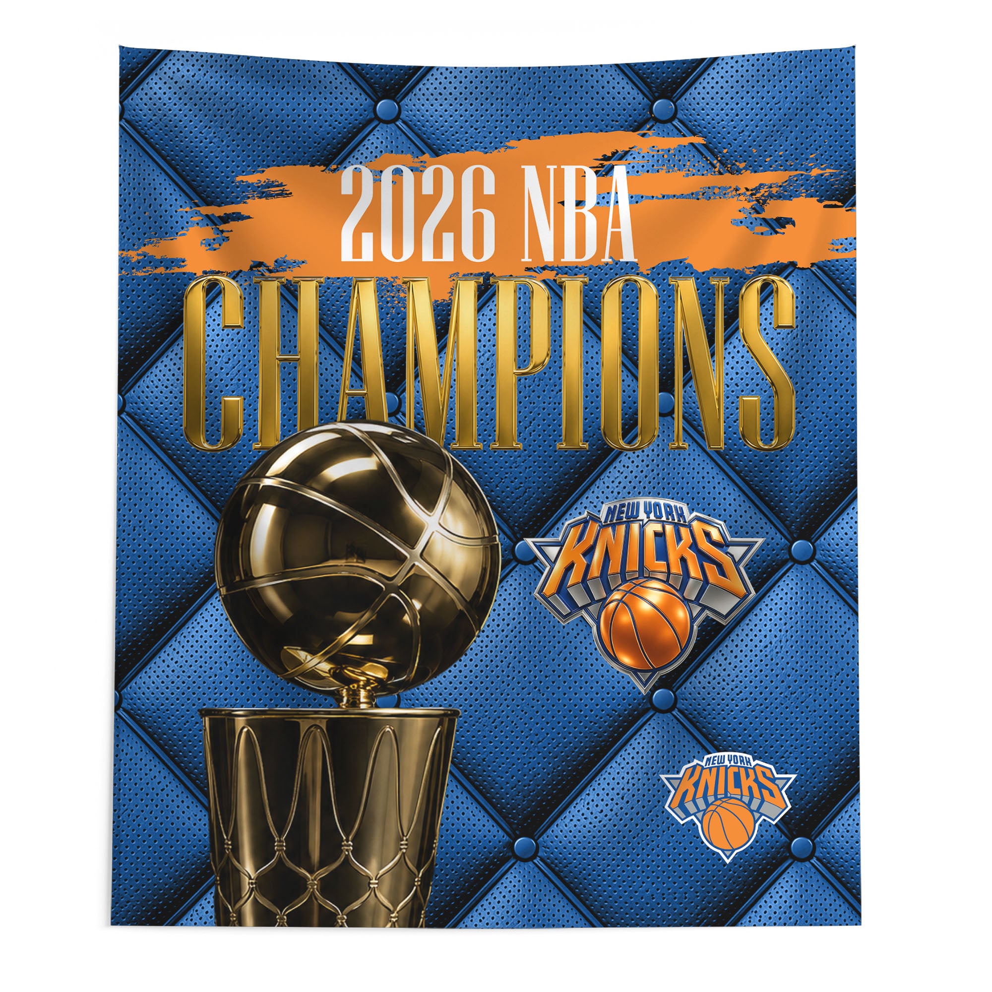 New York Knicks 2026 NBA Champions Noble Wall Hanging 50x60 inches