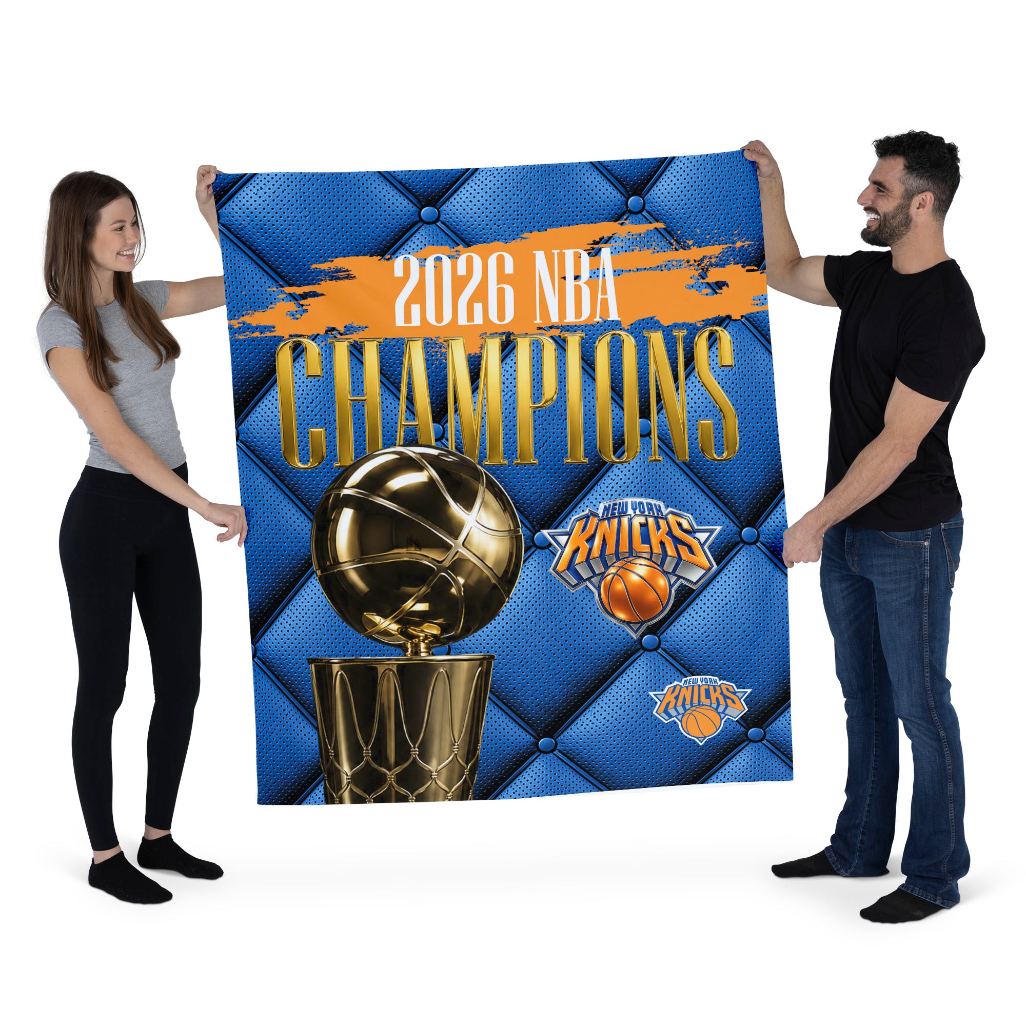 New York Knicks 2026 NBA Champions Noble Wall Hanging 50x60 inches
