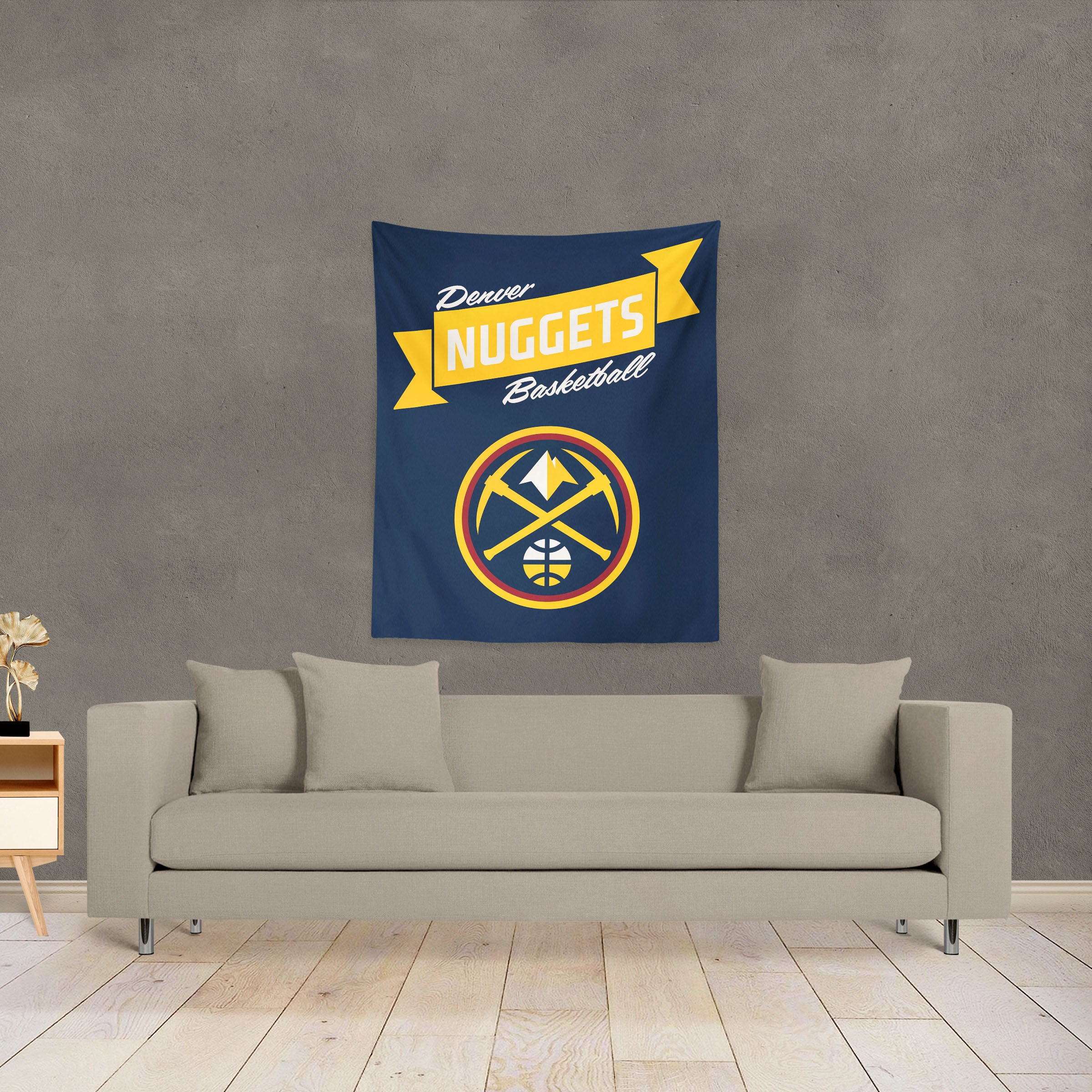 NBA Denver Nuggets Premium Wall Hanging 34 x 40 Inches