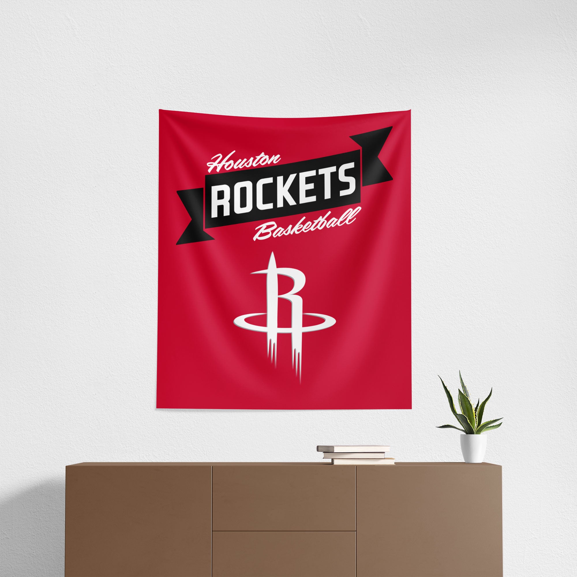 NBA Houston Rockets Premium Wall Hanging 34 x 40 Inches