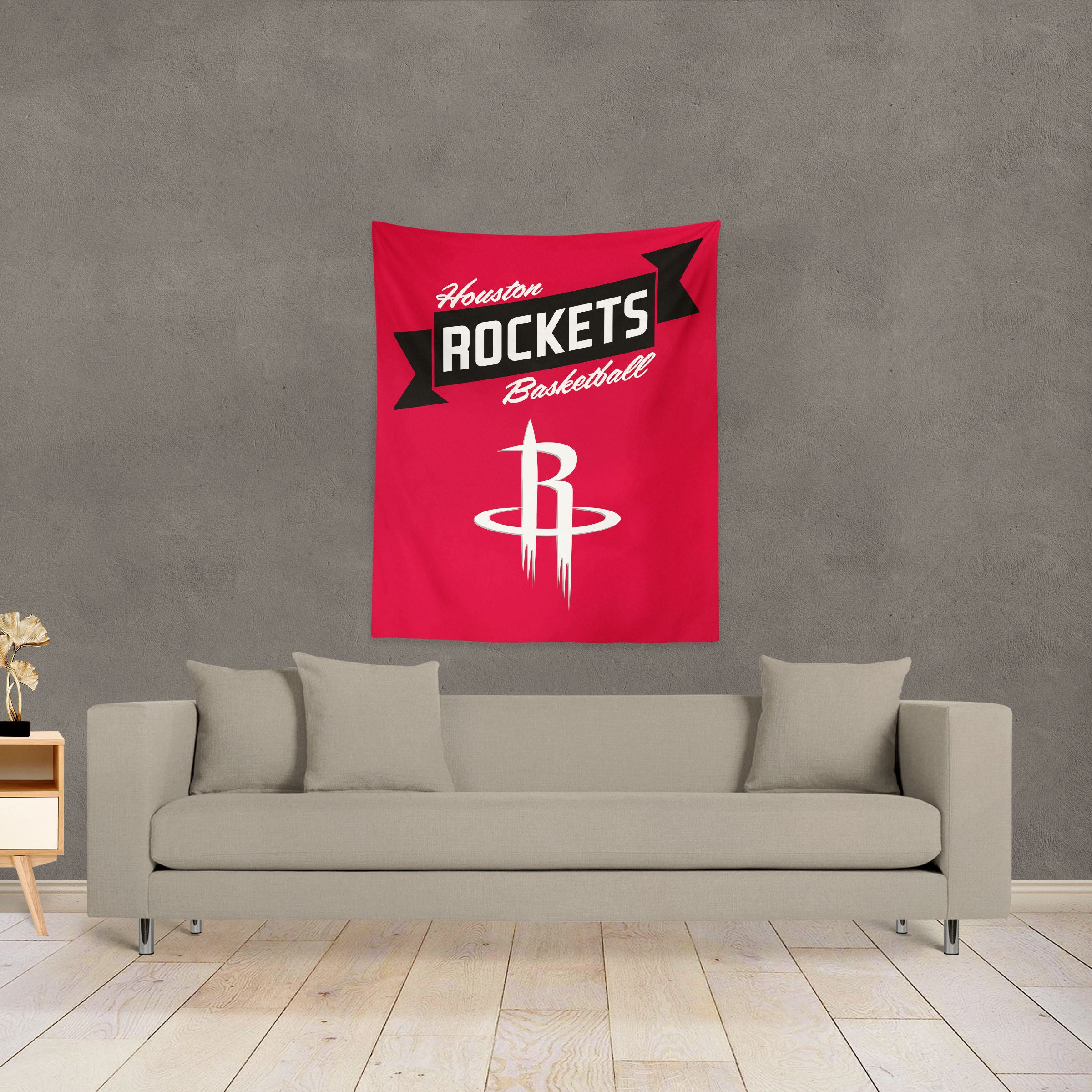 NBA Houston Rockets Premium Wall Hanging 34 x 40 Inches