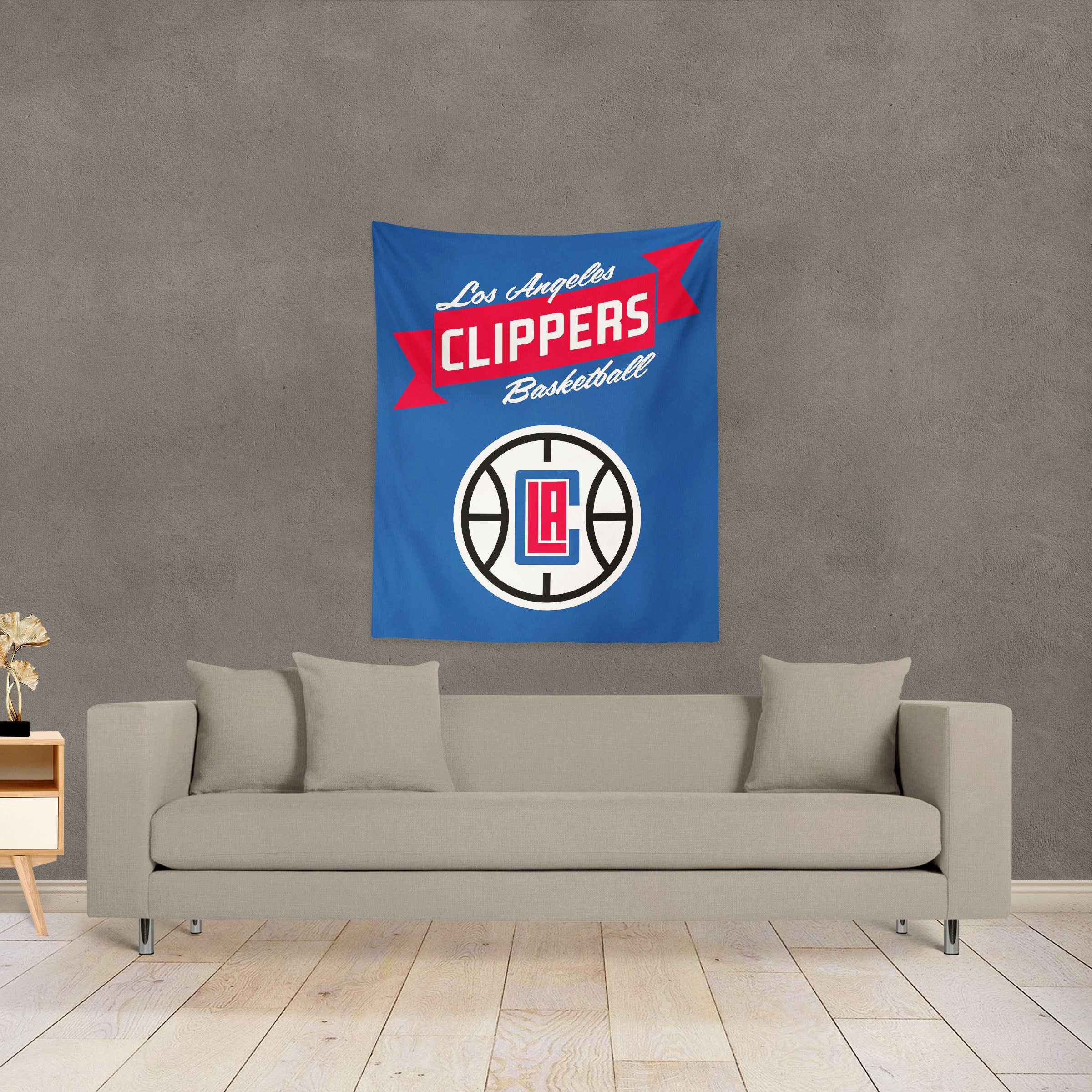 NBA Los Angeles Clippers Premium Wall Hanging 34 x 40 Inches