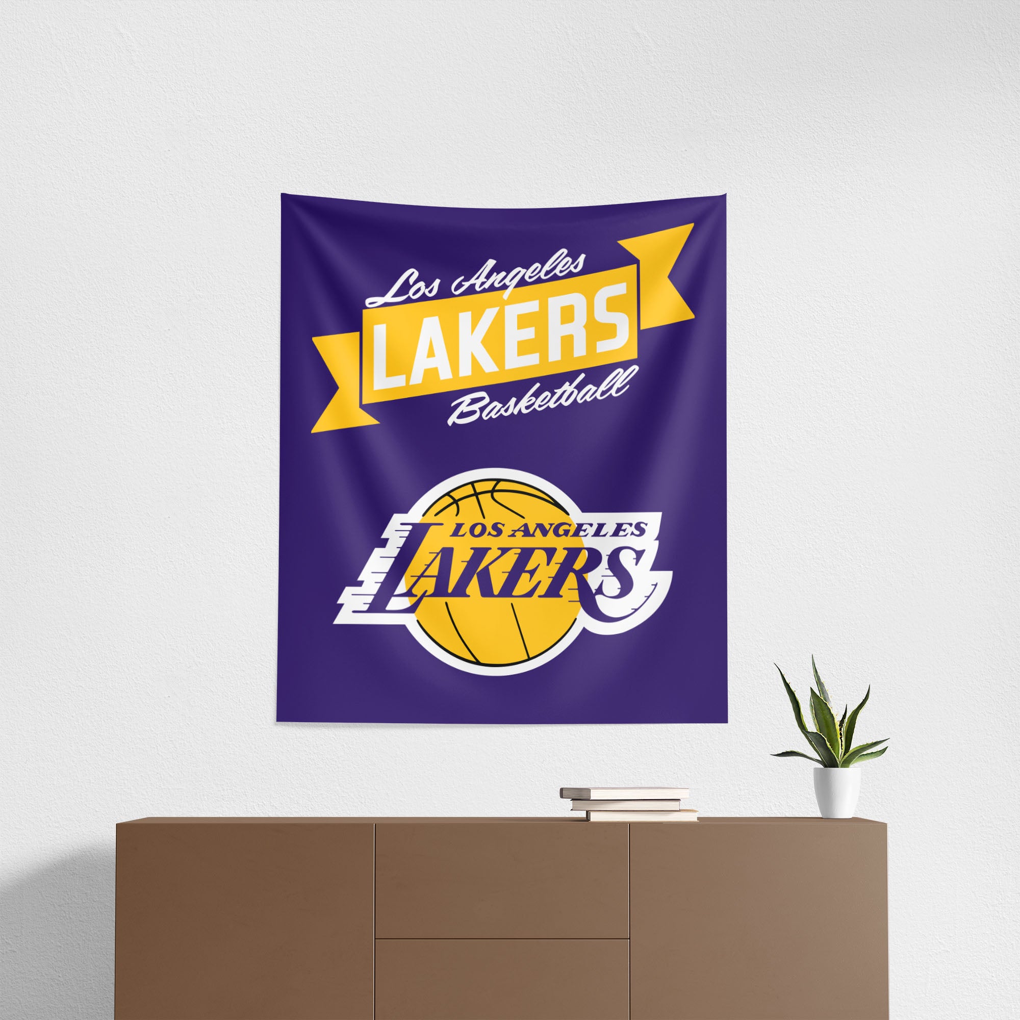 NBA Los Angeles Lakers Premium Wall Hanging 34 x 40 Inches