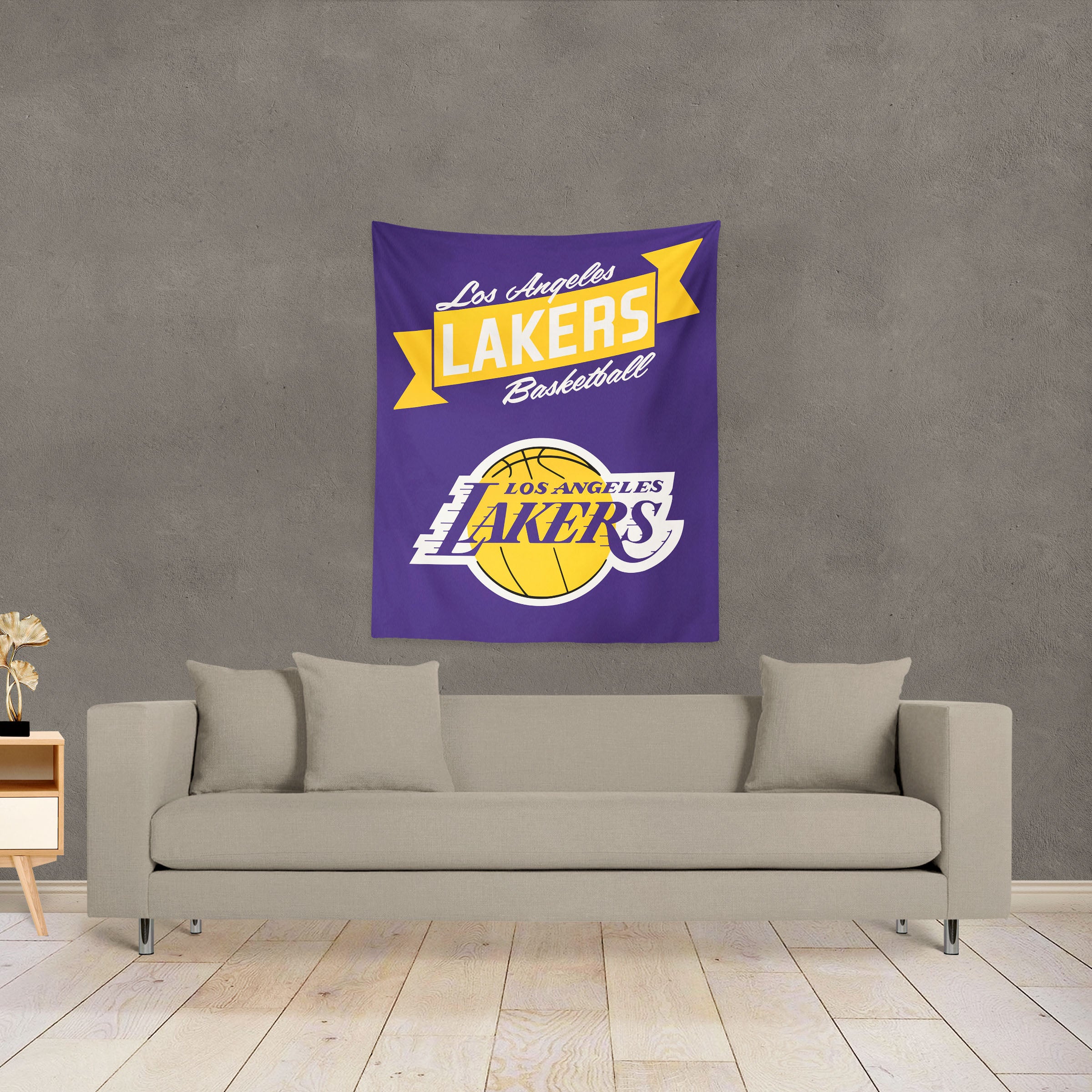 NBA Los Angeles Lakers Premium Wall Hanging 34 x 40 Inches