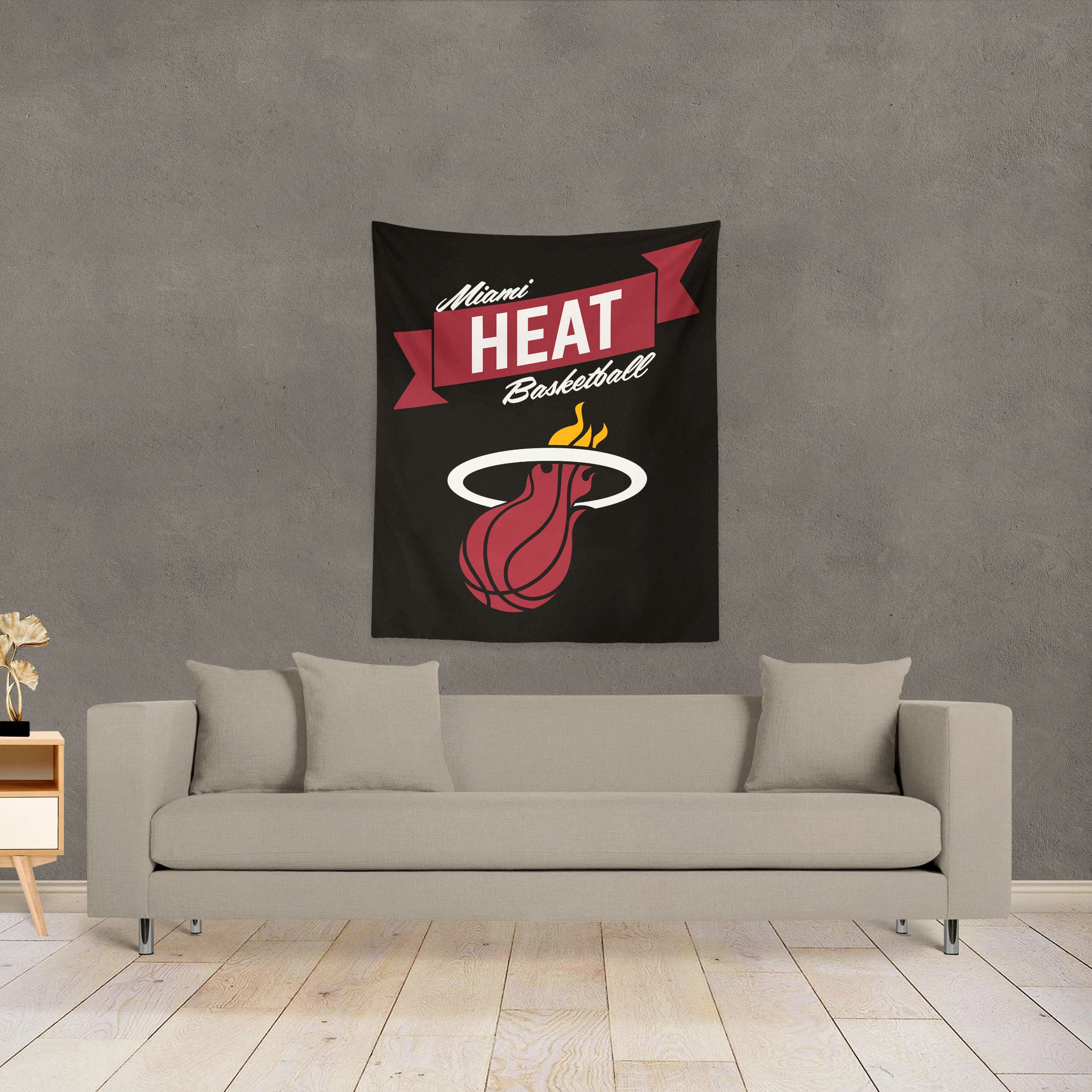 NBA Miami Heat Premium Wall Hanging 34 x 40 Inches