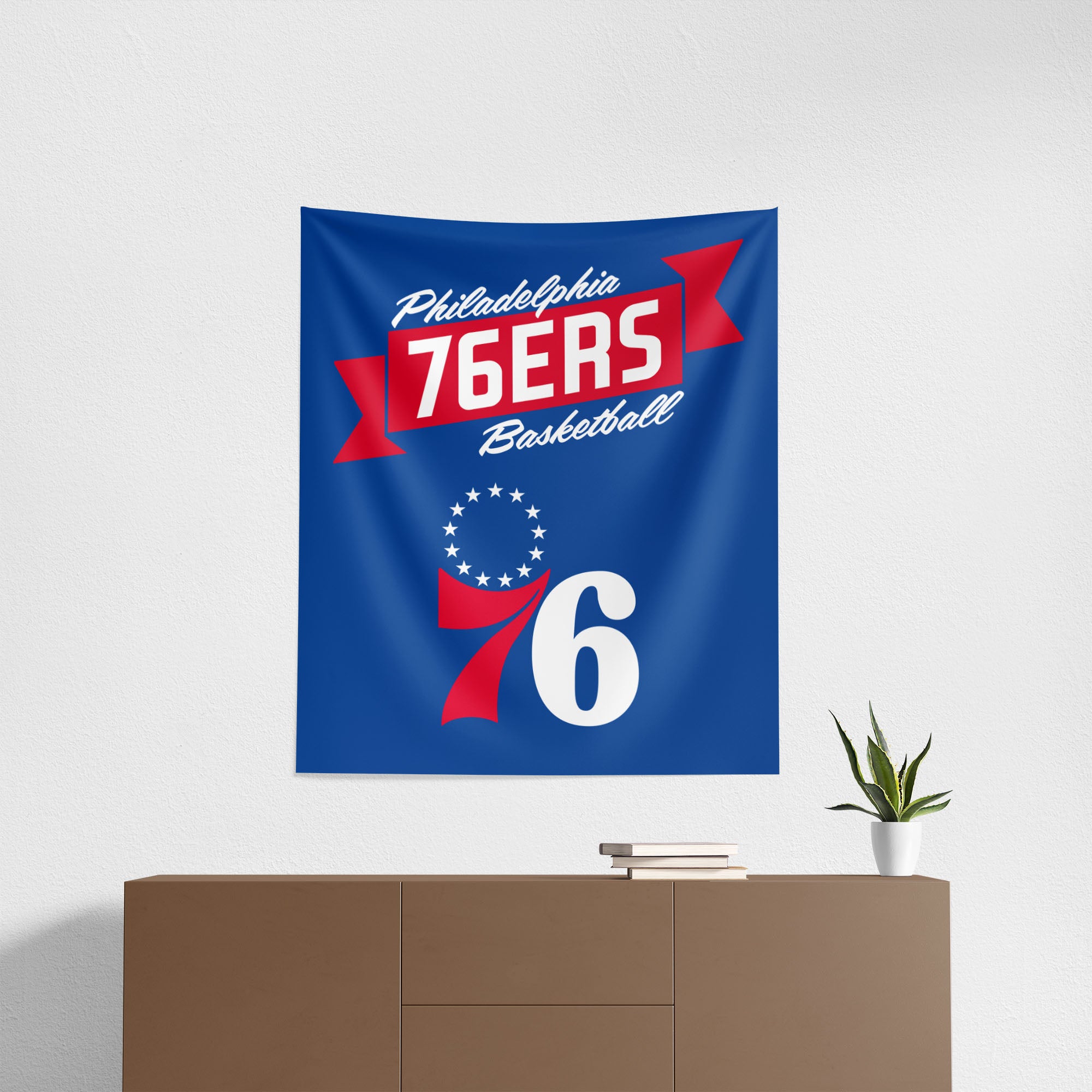 NBA Philadelphia 76ers Premium Wall Hanging 34 x 40 Inches