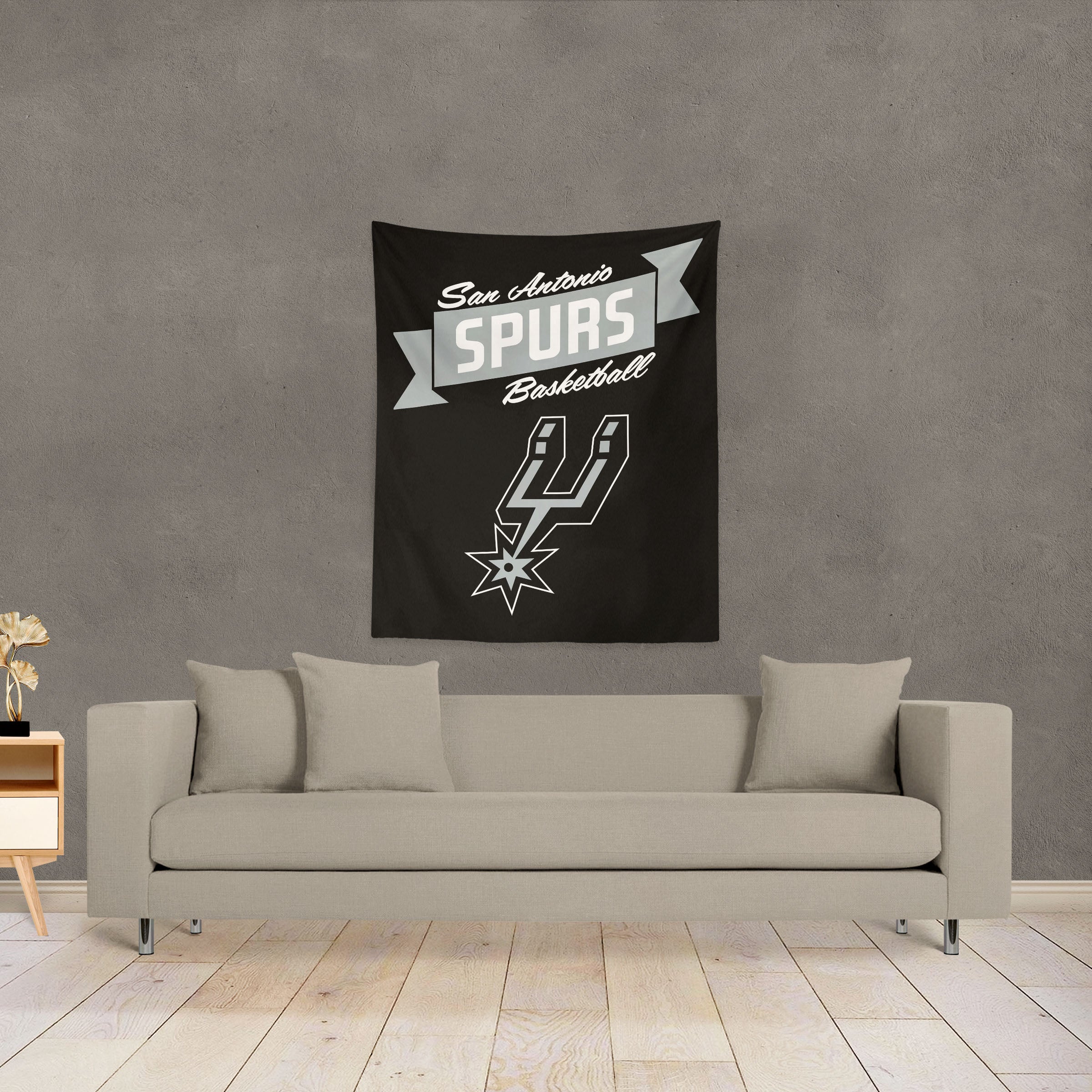 NBA San Antonio Spurs Premium Wall Hanging 34 x 40 Inches