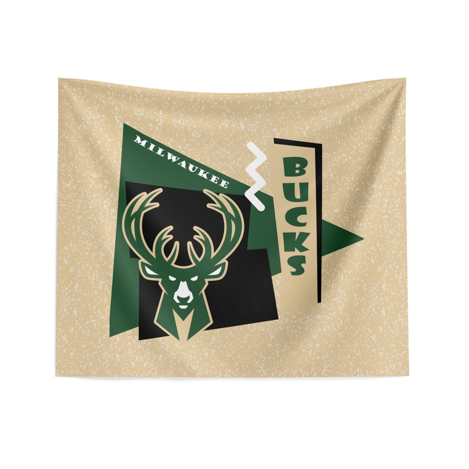 NBA Milwaukee Bucks Funky Fresh Wall Hanging 34 x 40 Inches