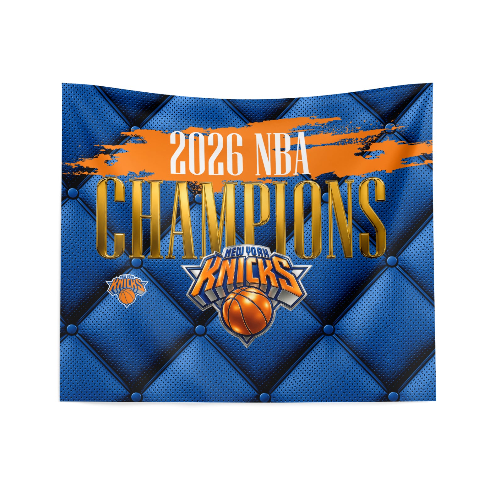 New York Knicks 2026 NBA Champions Radiance Wall Hanging 34x40 inches