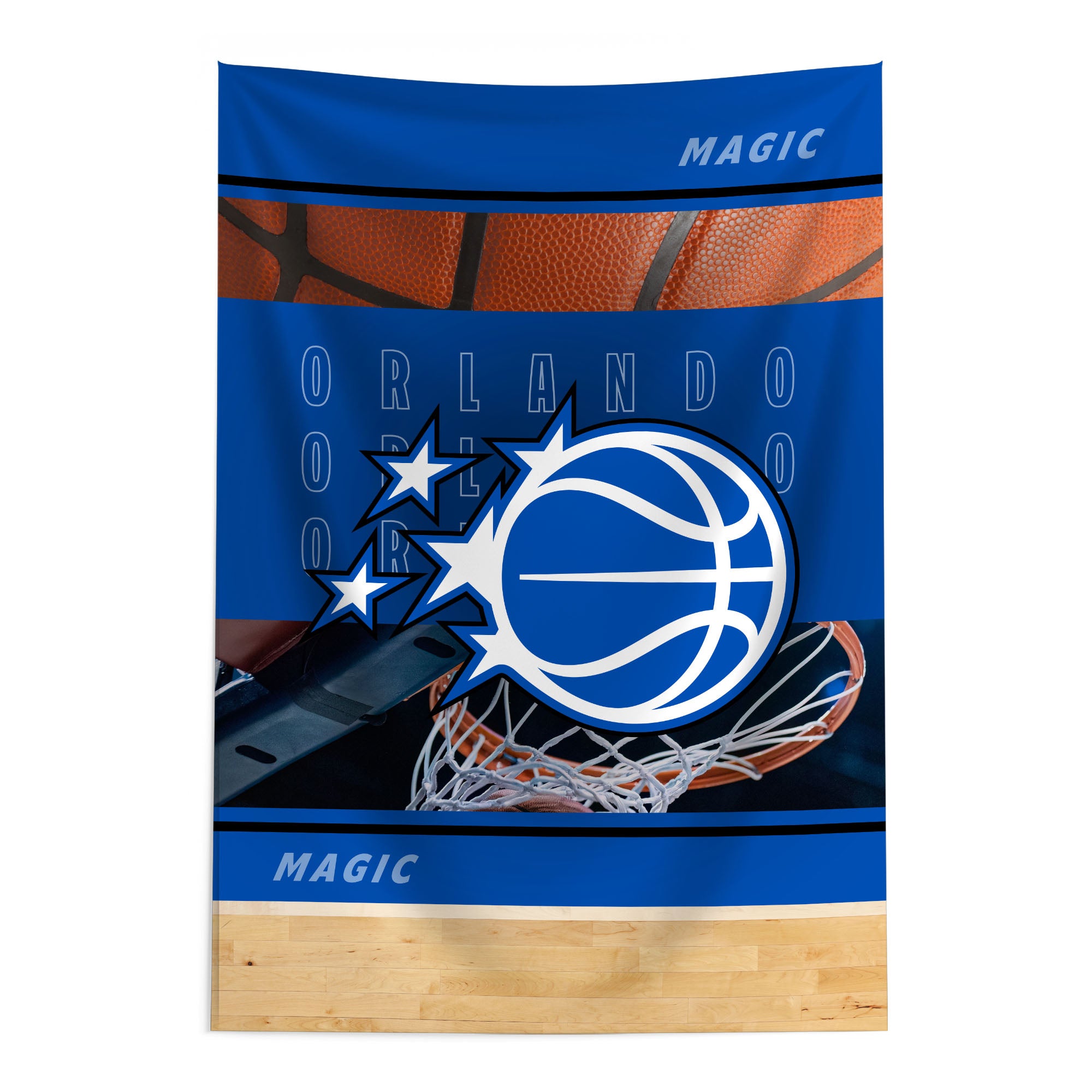 NBA Orlando Magic Detailed Collage Wall Hanging Tapestry 24x36 inches