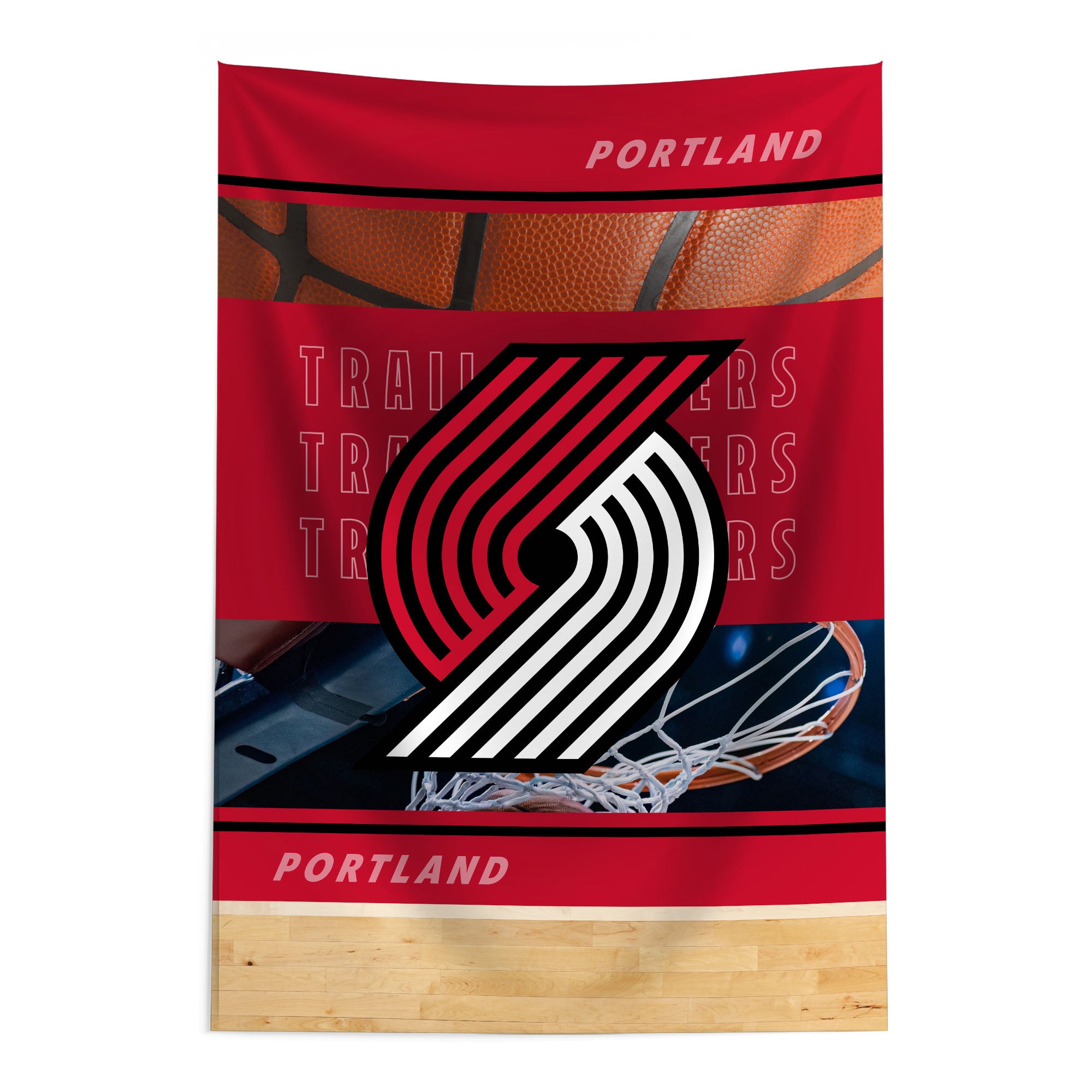 NBA Portland Trail Blazers Detailed Collage Wall Hanging Tapestry 24x36 inches