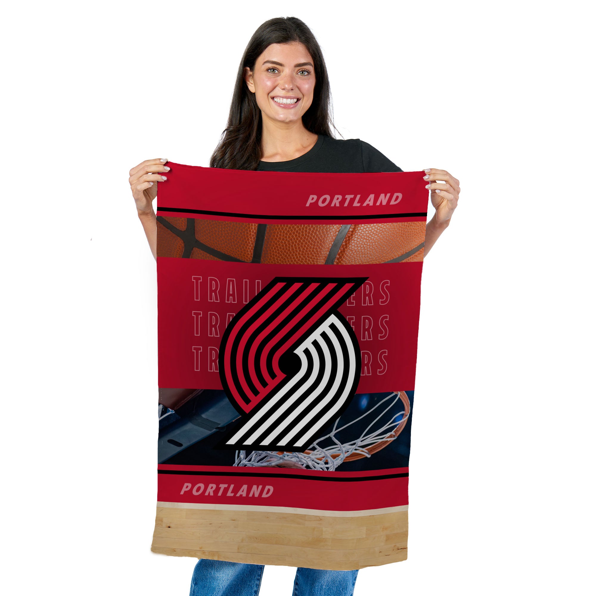NBA Portland Trail Blazers Detailed Collage Wall Hanging Tapestry 24x36 inches