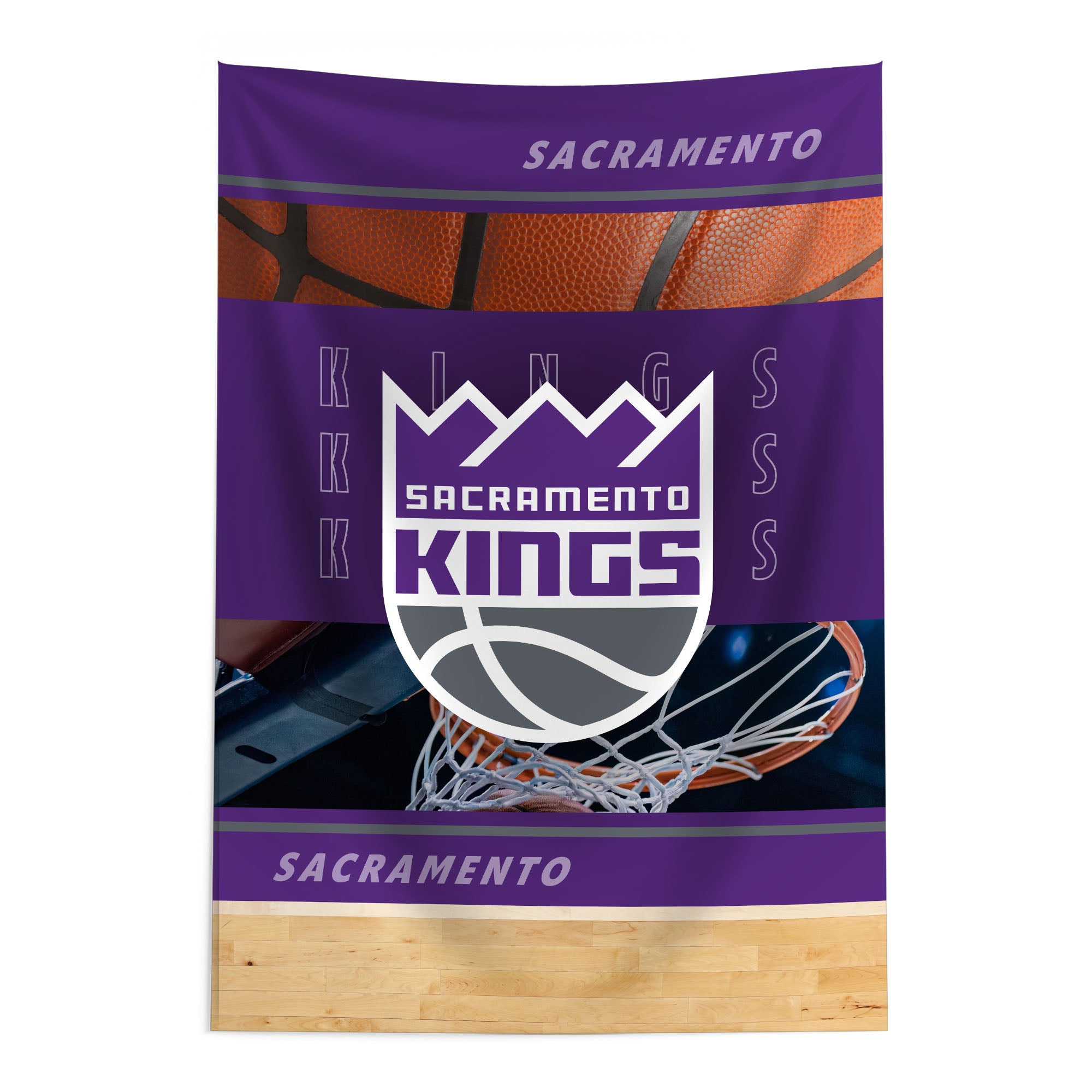 NBA Sacramento Kings Detailed Collage Wall Hanging Tapestry 24x36 inches