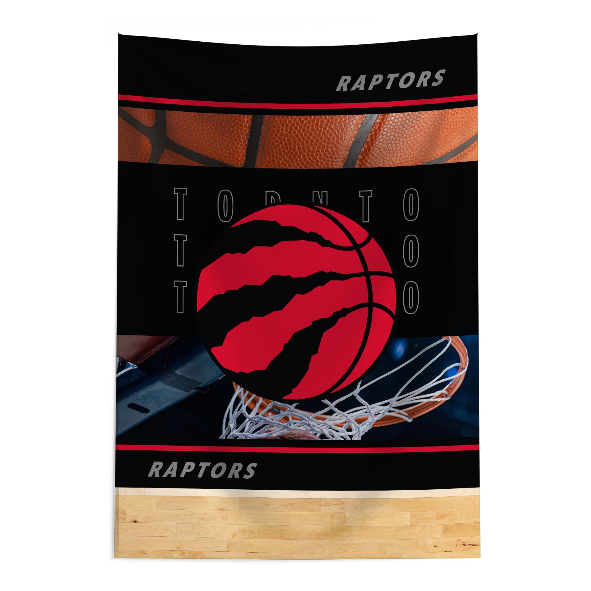 NBA Toronto Raptors Detailed Collage Wall Hanging Tapestry 24x36 inches