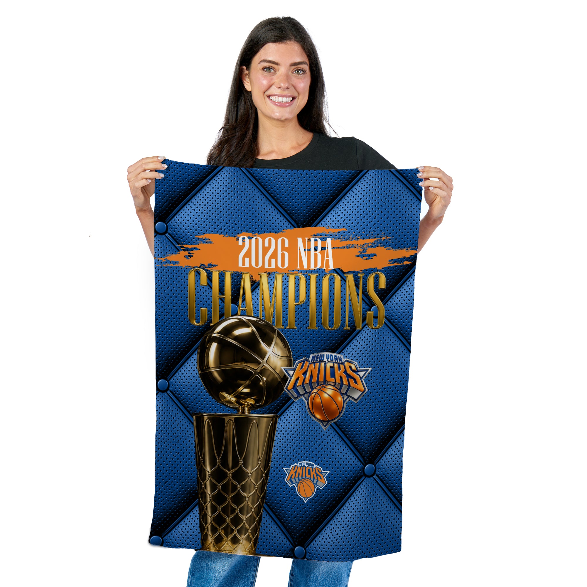 New York Knicks 2026 NBA Champions Gilded Tapestry 24x36 inches