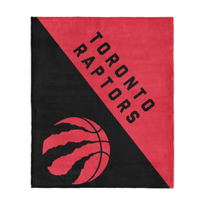 Toronto Raptors NBA Halftone Silk Touch Throw Blanket 46x60 inches