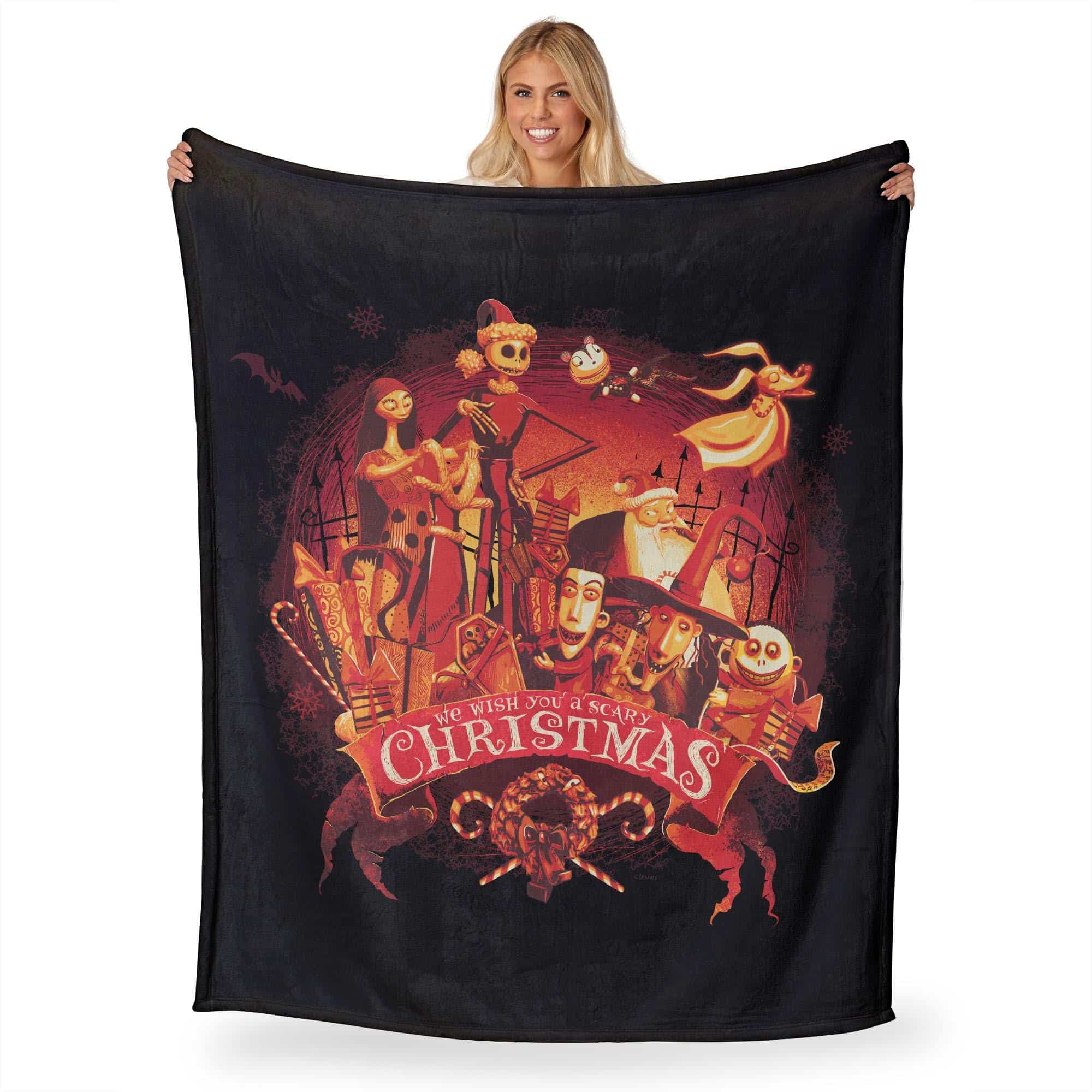Disney Nightmare Before Christmas Forever Haunted Silk Touch Throw Blanket 50x60 Inches