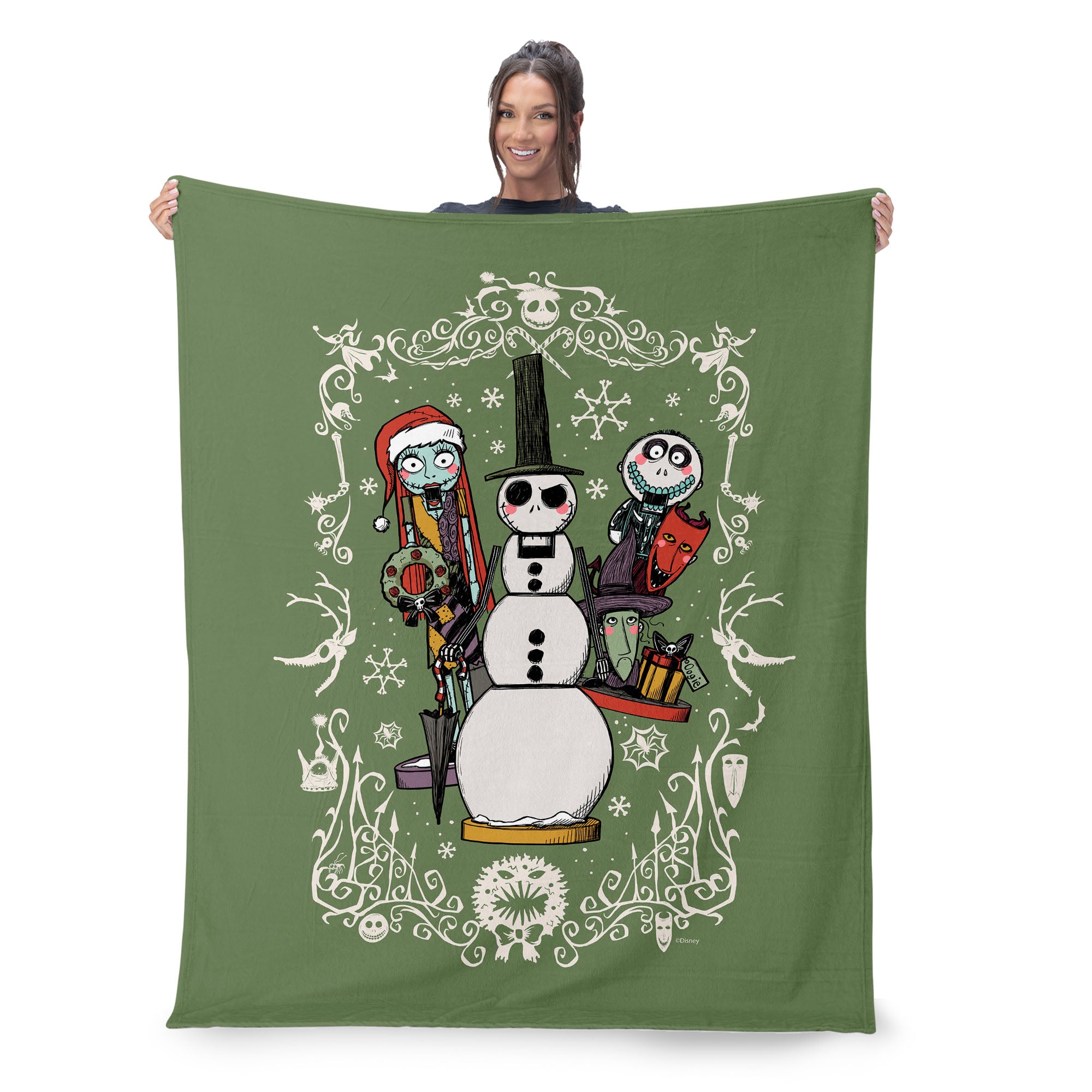 Disney Nightmare Before Christmas Holiday Nightmare Silk Touch Throw Blanket 50X60 Inches