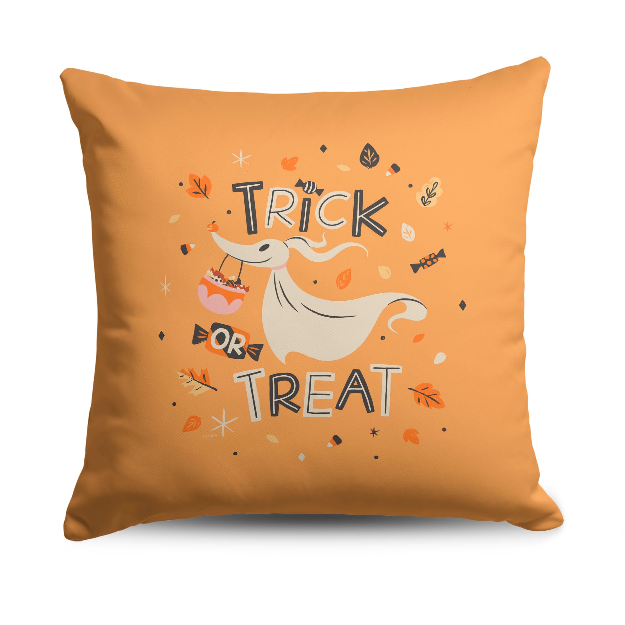 Disney Nightmare Before Christmas Zero Trick or Treat Throw Pillow 18X18