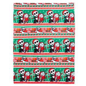 Disney Nightmare Before Christmas Ho Ho Oh No Silk Touch Throw Blanket 50x70 Inches