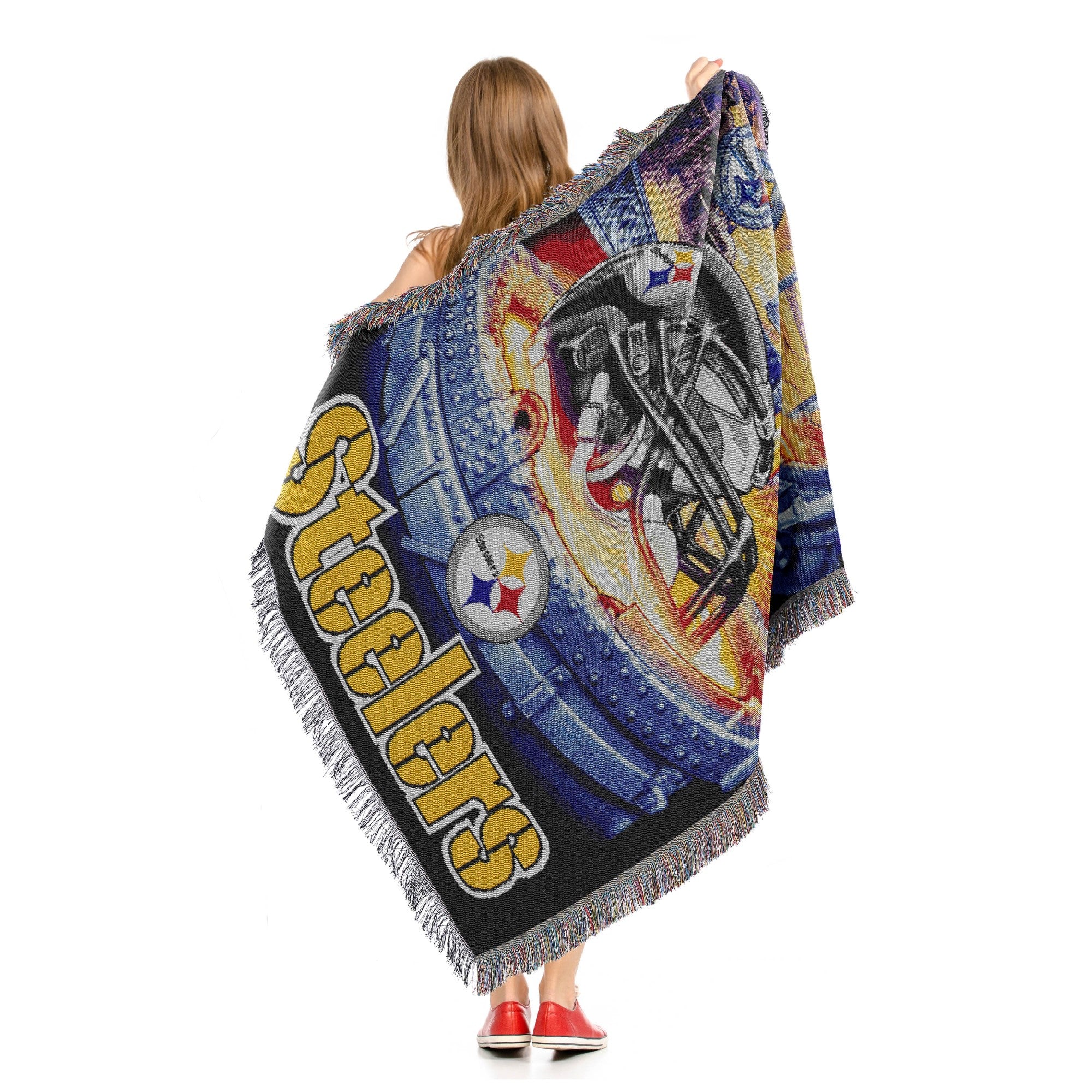 NFL Pittsburgh 2024 Steelers Stadium Throw Lap Blanket Zippered 60