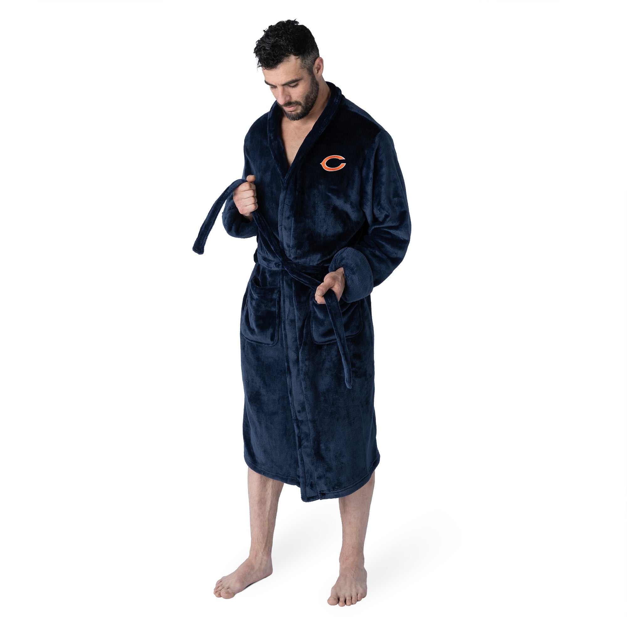 NFL Chicago Bears L/XL Silk Touch Bathrobe 26 x 47 Inches