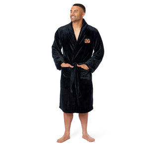 NFL Cincinnati Bengals L/XL Silk Touch Robe 26 x 47 Inches