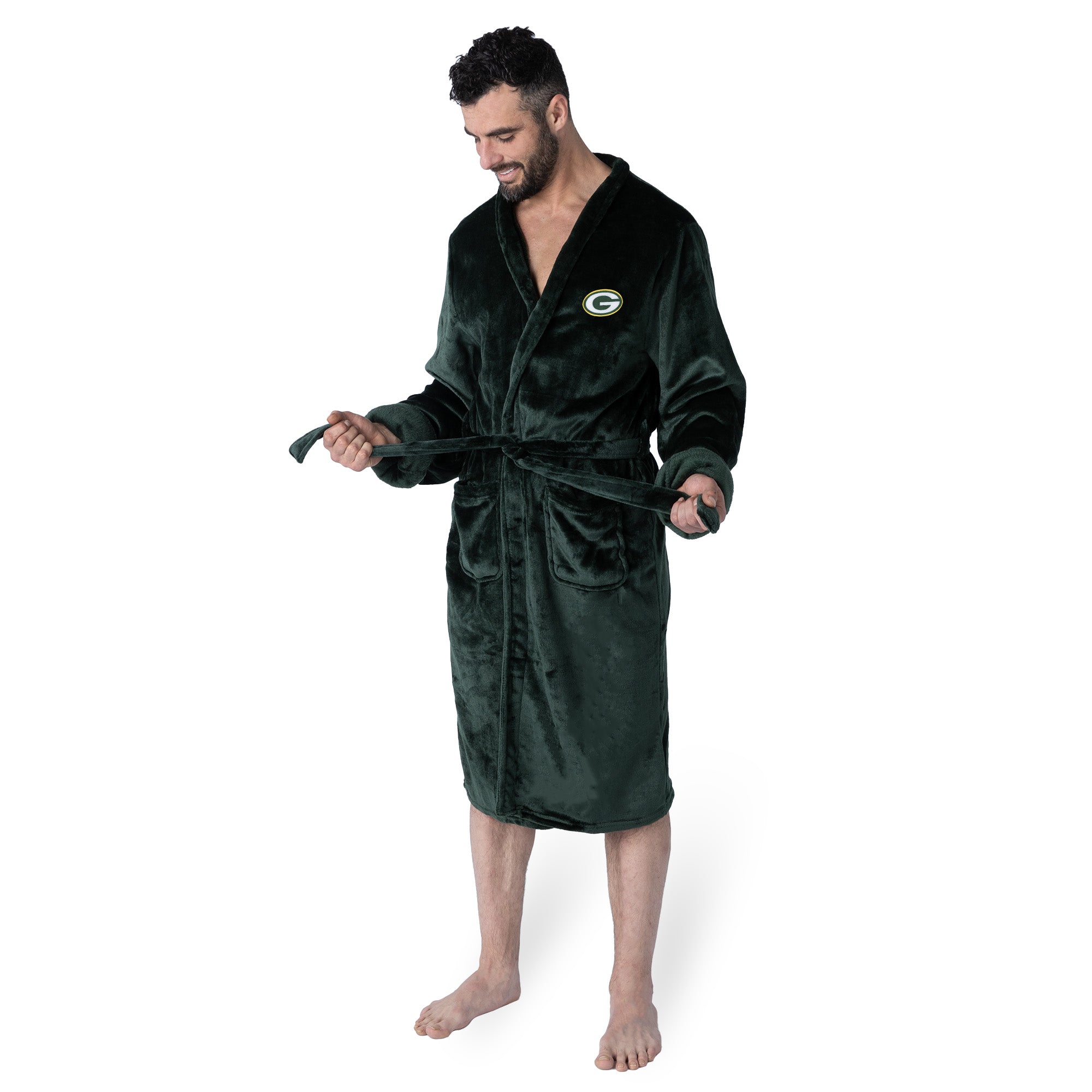 Green Bay Packers NFL L/XL Silk Touch Robe 26x47 Inches