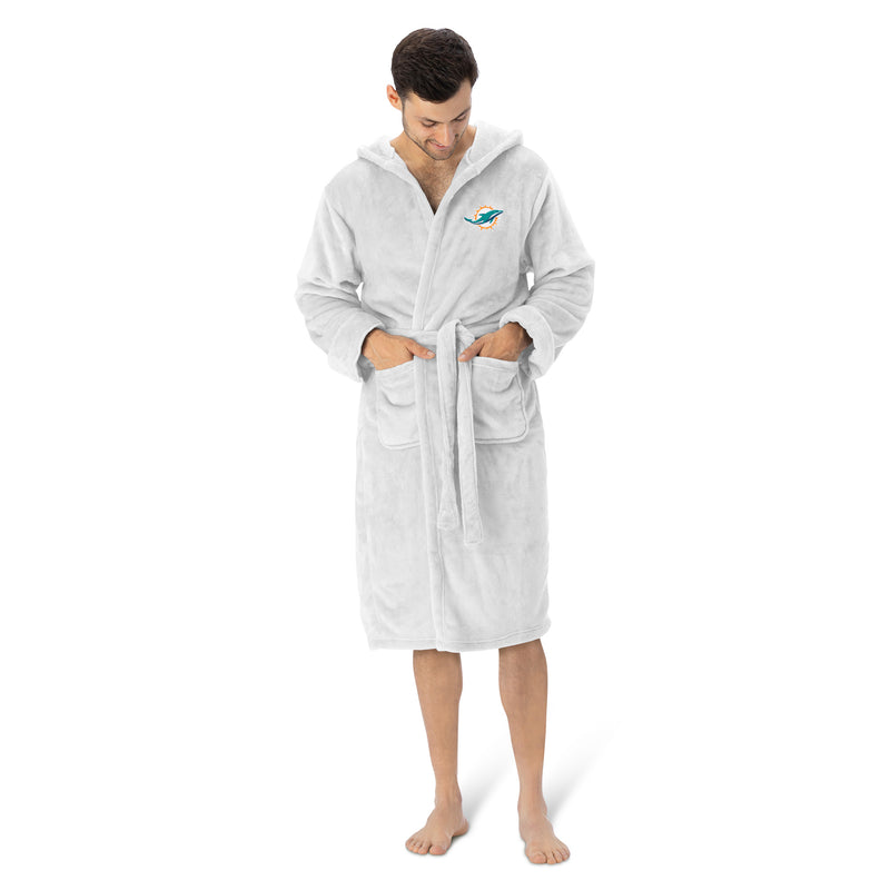 Miami Dolphins NFL Hooded Silk Touch Robe 26x47 Inches