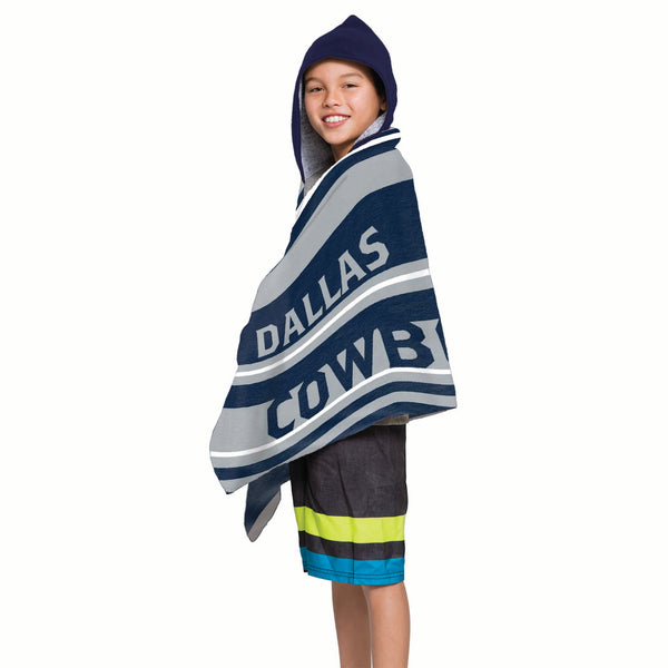 NFL Dallas Cowboys Juvy Hooded Towel 21 x 51 Inches
