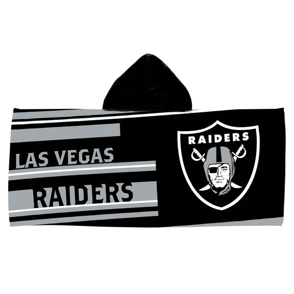 NFL Las Vegas Raiders Juvy Hooded Towel 21 x 51 Inches