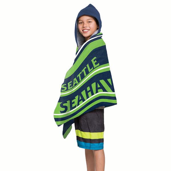 NFL Seattle Seahawks Juvy Hooded Towel 21 x 51 Inches