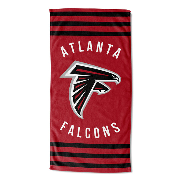 NFL Atlanta Falcons Stripes Beach Towel 30x60 Inches