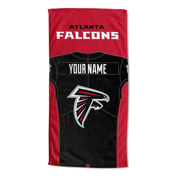 NFL Atlanta Falcons Jersey Personalized Beach Towel 30x60 Inches