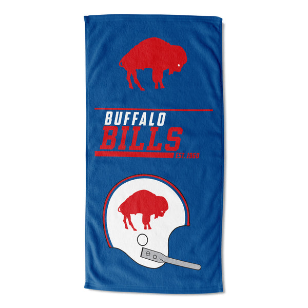 NFL Buffalo Bills 40 Yard Dash Legacy Beach Towel 30x60 Inches