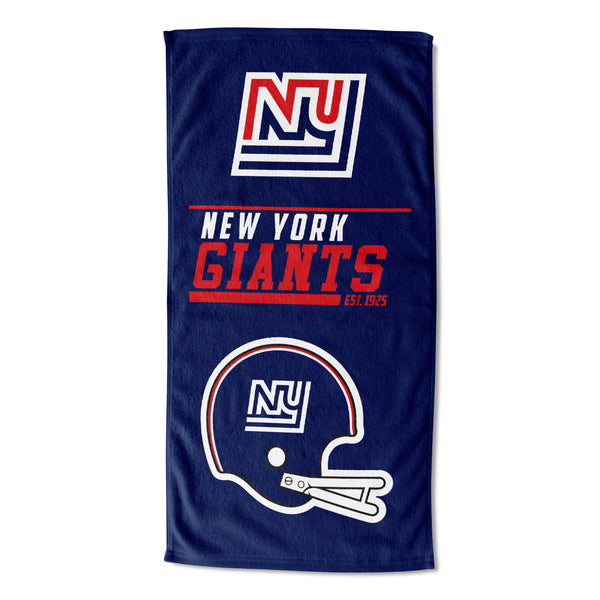 NFL New York Giants 40 Yard Dash Legacy Beach Towel 30x60 Inches