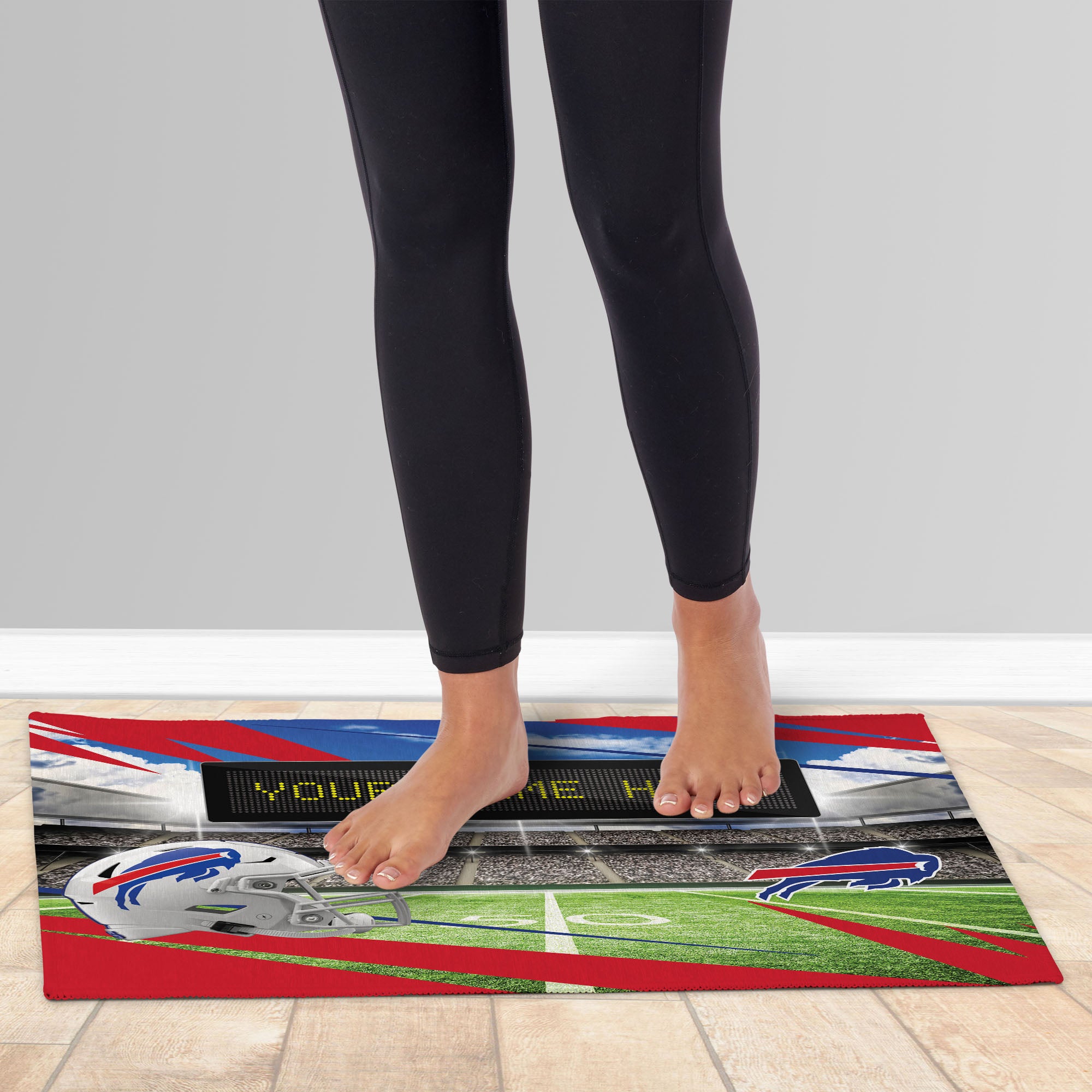 NFL Buffalo Bills Scoreboard Personalized Washable Rug 20x32 Inches