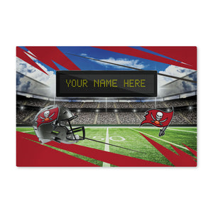 NFL Tampa Bay Buccaneers Scoreboard Personalized Washable Rug 20x32 Inches