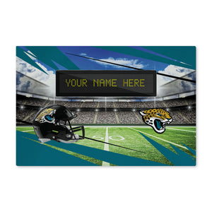 NFL Jacksonville Jaguars Scoreboard Personalized Washable Rug 20x32 Inches