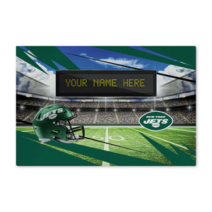 NFL New York Jets Scoreboard Personalized Washable Rug 20x32 Inches