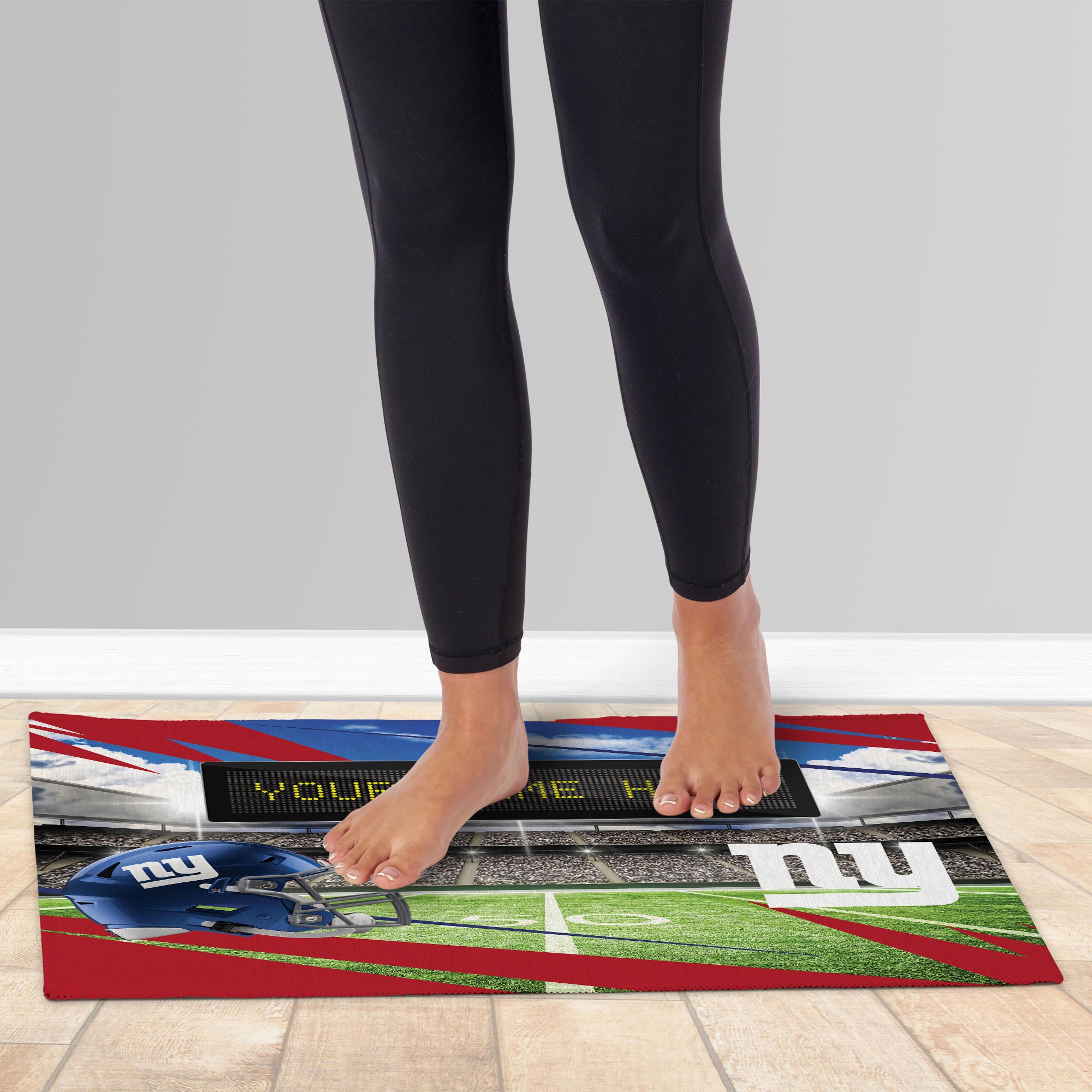 NFL New York Giants Scoreboard Personalized Washable Rug 20x32 Inches