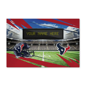 NFL Houston Texans Scoreboard Personalized Washable Rug 20x32 Inches