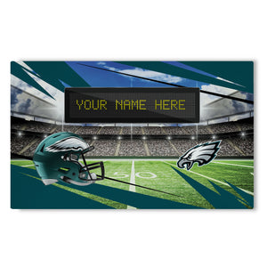 NFL Philadelphia Eagles Scoreboard Personalized Washable Rug 32x62 Inches