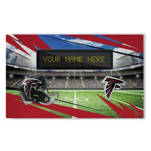 NFL Atlanta Falcons Scoreboard Personalized Washable Rug 32x62 Inches