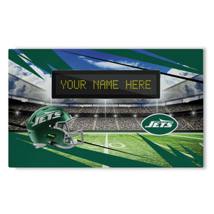 NFL New York Jets Scoreboard Personalized Washable Rug 36x62 Inches