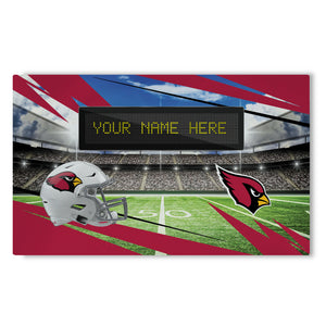 NFL Arizona Cardinals Scoreboard Personalized Washable Rug 32x62 Inches