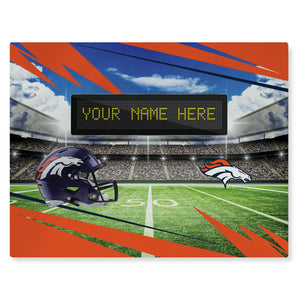 NFL Denver Broncos Scoreboard Personalized Washable Rug 62x84 Inches