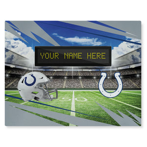 NFL Indianapolis Colts Scoreboard Personalized Washable Rug 62x84 Inches